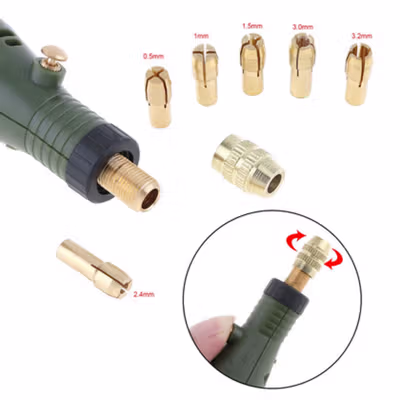 DCTOOLS Mini Grinder Listrik Electric Grindstone 18000 RPM - S024-18 V - Green — gambar 3