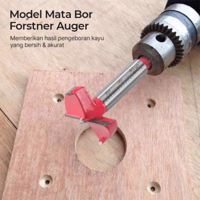 Taffware Mata Bor Forstner Auger Drill Bit Wooden Tool 35mm - DIN-7483 - No Color — gambar 3