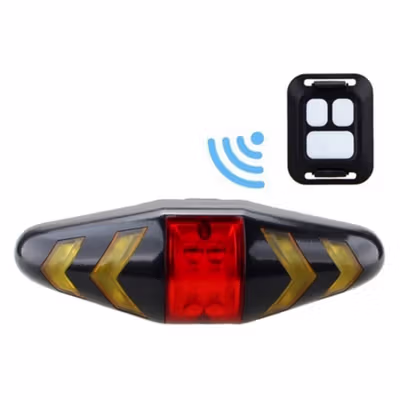 WASAFIRE Lampu Rem Sepeda Waterproof 15 Lumens with Remote Control - LY-0378 - Black — gambar 3