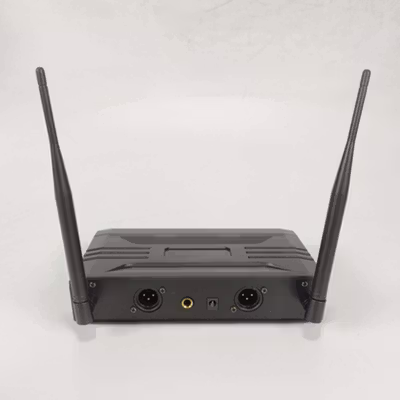 AOIE Microphone Karaoke Dual Channel Handheld Wireless UHF - AO460 - Black — gambar 3