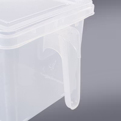 Strongwell Kotak Kontainer Makanan Kulkas Kitchen Storage Food Box - SW804-M - Transparent — gambar 3