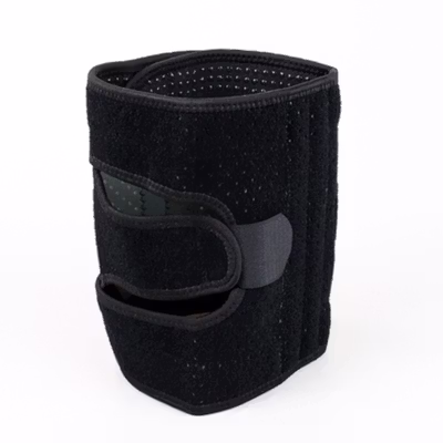 AOLIKES Deker Pelindung Lutut Double Strap Kneepad Gym Fitness 1 PCS Left - A-7906 - Black — gambar 3