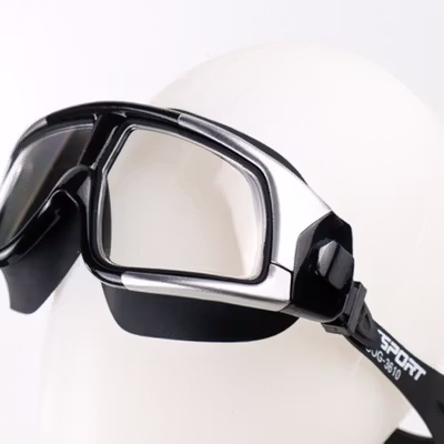 TaffSPORT Kacamata Renang Polarizing UV Protection Anti-Fog - GOG-3610 - Silver Black — gambar 3