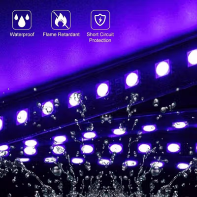ANMINGPU Lampu LED Strip Outdoor DIY Car Foot Light RGB 36 LED 5V - AP-2 - Multi-Color — gambar 3