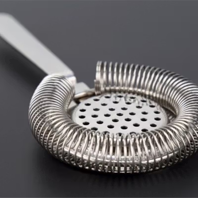 BARMAID BARWARE Cocktail Strainer Stainless Steel Bar Tools - BRW9 - Silver — gambar 3