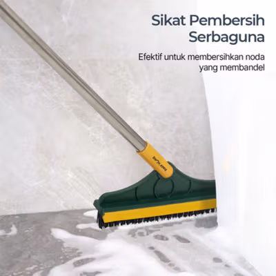 TaffHOME Cleaner Sikat Pembersih 2 in 1 Cleaning Brush Broom Mop - UR377 - Yellow — gambar 3