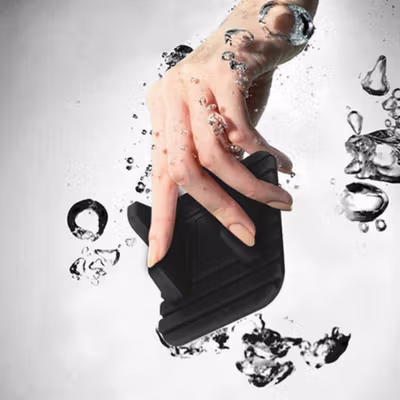 Arealer Portable Smartphone Holder Stand Silicone Anti Slip - PA456 - Black — gambar 3