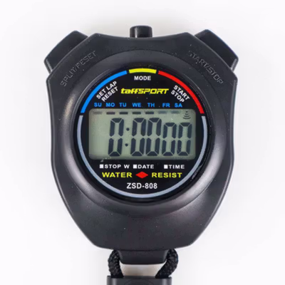 TaffSPORT Stopwatch Digital Profesional LCD dengan Strap - ZSD-808 - Black — gambar 3