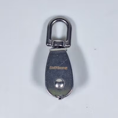 Taffware Katrol Kerekan Mini Serbaguna Swivel Pulley Stainless Steel M20 - Silver — gambar 3