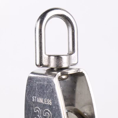 Taffware Katrol Kerekan Mini Serbaguna Swivel Pulley Stainless Steel M32 - Silver — gambar 3