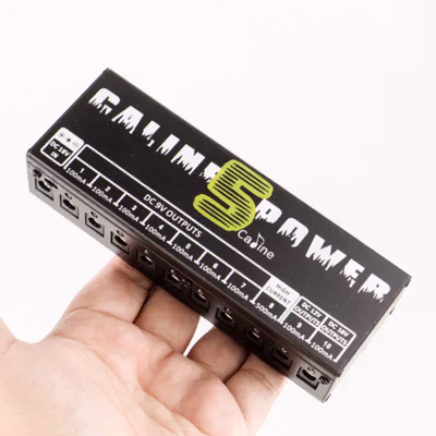 Caline Power Supply 10 Isolated Output EU Adaptor Pedal Effect Gitar - CP-05 - Black — gambar 3