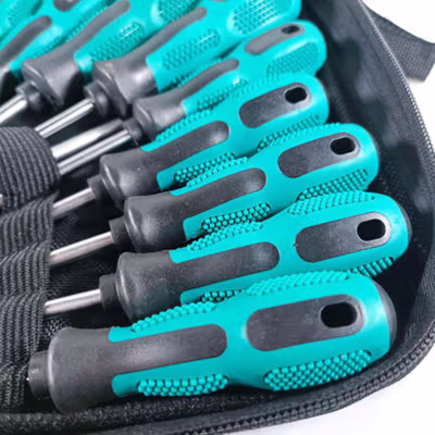 Taffware Obeng Set Torx Screwdriver Bit Household Repair Tools 13 PCS - RL13 - Green — gambar 3