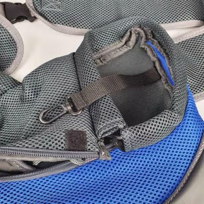 DG Tas Selempang Hewan Anjing Kucing Pet Carrier L - 600D - Blue — gambar 3