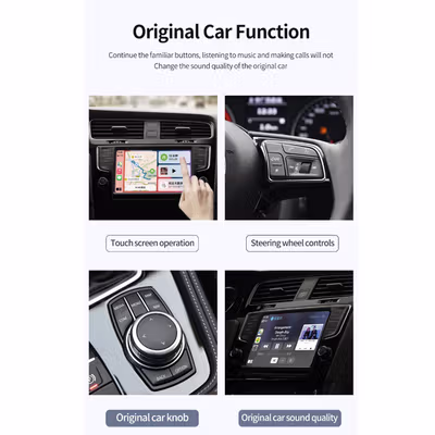 Carlinkit Wireless CarPlay Dongle Adapter Bluetooth Head Unit - CPC200-U2W Mini - White — gambar 3