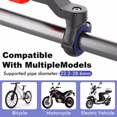 Alloet Holder HP Sepeda Motor Quick Release Motorcycle Phone Holder - JR-OK6 - Black — gambar 3