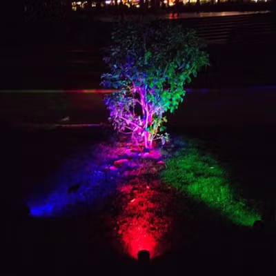 T-SUN Lampu Taman Outdoor Tancap Solar Panel Waterproof RGB 1.6W - TS-G0102 - Black — gambar 3