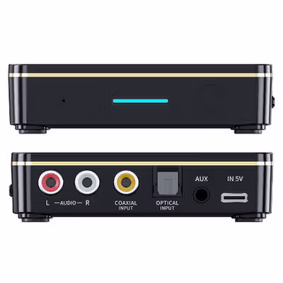 KOTEKSUN Audio NFC Bluetooth 5.0 Transmitter Adapter Coaxial AUX - M8 - Black — gambar 3
