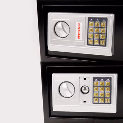 TaffGUARD Kotak Brankas Hotel Safety Box Password 43x35x20cm - EH300 - Black — gambar 3