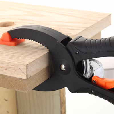 Ensunm Klip Jepit Papan Kayu Clamp Strong Wood Carpenter 6 Inch - S826 - Black — gambar 3