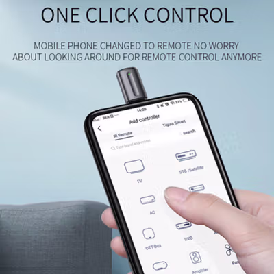 OCRUSTAR OTG Remote Control Infrared Smartphone USB Type C for TV AC - EKX5S-T - Black — gambar 3