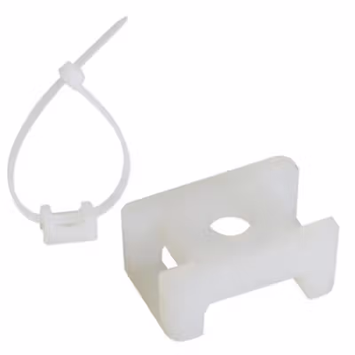 YUEQING Dudukan Kabel Ties Tie Mount Cord Organizer M5 100PCS - HC-2S - White — gambar 3