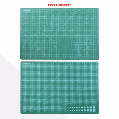 Taffware Alas Potong Work Cutting Mat Pad A3 45x30cm - Green — gambar 3