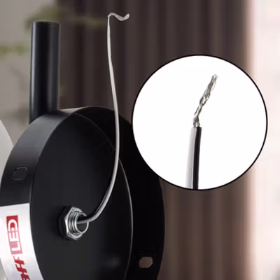 TaffLED Fitting Lampu Dinding Wall Lamp Nordic Diameter 15 cm - XD-2027 - Black — gambar 3