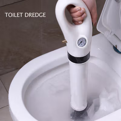EMOSH Tembakan Plunger Toilet Powerful Dredger - EM7 - White — gambar 3