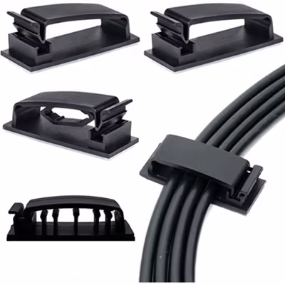 UXCL Klip Kabel Tempel Wire Fixing Clip 20 PCS - FC30 - Black — gambar 3