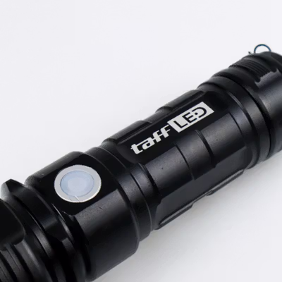 TaffLED Senter LED USB Rechargeable XLM-L2 25W 1000 Lumens Without Battery - XLM-L2 - Black — gambar 3