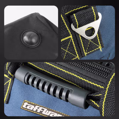 Taffware Tas Perkakas Storage Tool Bag Waterproof Wear Resistant 23 Inch - A02584 - Blue — gambar 3