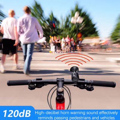 TWOOC Bel Klakson Sepeda Elektrik Bike Horn IPX4 Universal 120dB - EH-2 - Black — gambar 3