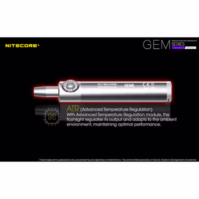 NITECORE Senter LED XP-L HI V3 Identifikasi Batu Mulia IPX8 500 Lumens - GEM8 - Silver — gambar 3