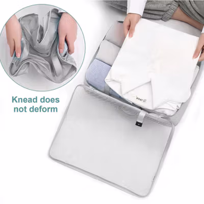 Travel-O Tas Travel Bag Laundry Organizer Packing Cube Waterproof 8PCS - BIB-830 - Gray — gambar 3