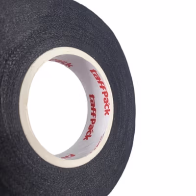 TaffPACK AG Lakban Kabel Listrik Adhesive Cloth Wiring Tape 15M 19mm - BI298 - Black — gambar 3
