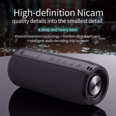 ZEALOT Speaker Portable Bluetooth 5.2 TWS Waterproof IP65 1800mAh - S51 - Black — gambar 3