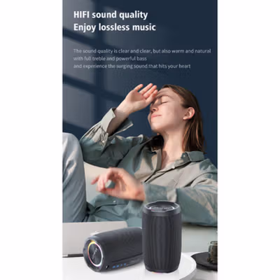 ZEALOT Speaker Portable Bluetooth 5.2 HIFI RGB Waterproof IP67 3600mAh - S49 - Black — gambar 3