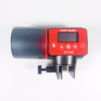 TaffHOME Dispenser Makanan Ikan Otomatis Fish Feeder Timer 200ml - CY-039 - Black/Red — gambar 3