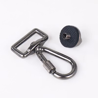 DSLR 1/4 Inch Screw Thread Adaptor Sling Hook Quick Release - RV77 - Silver — gambar 3