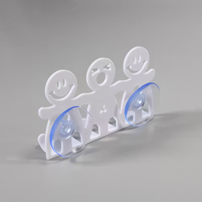 GUANYAO Gantungan Sikat Gigi Wall Mounted Toothbrush Holder - E1911 - White — gambar 3