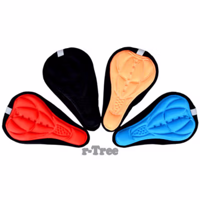 TaffSPORT Cover Jok Sadel Sepeda Sporty Sponge Bicycle Seat Universal - HM847 - Black — gambar 3