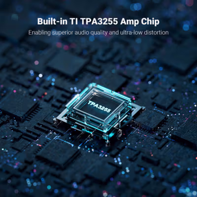 Fosi Audio Power Amplifier 2 Channel Audio Stereo Hi-Fi TI TPA3255 - V3 - Black — gambar 3