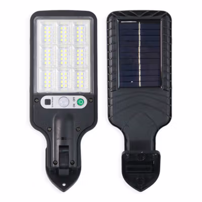 Allilit Lampu Dinding Solar Sensor PIR Waterproof Cool White 72 COB - 616-1 - Black — gambar 3