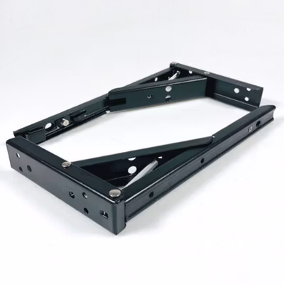 Taffware Bracket Siku Rak Dinding Penyangga Stainless Steel 60kg 2 PCS 10 Inch - NED-6112 - Black — gambar 3