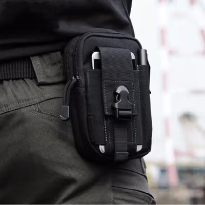 Deanfun Tas Pinggang Tactical Fanny Pack Outdoor Gear - ZSXD001 - Black — gambar 3