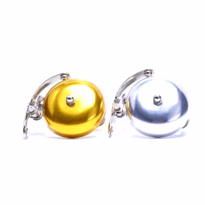 Cycle Zone Bel Sepeda Bike Horn Mini Retro Vintage Aluminium 85dB - CL-06 - Silver — gambar 3