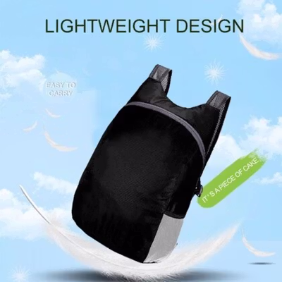 Travel-O Tas Ransel Gunung Lipat Ultralight Backpack Waterproof - LC21 - Black — gambar 3