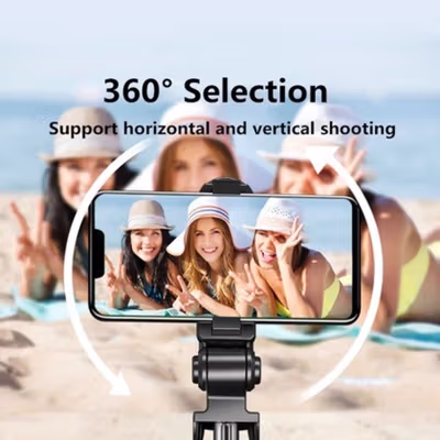 COOL DIER Tripod HP Tongsis Monopod Portable with Bluetooth Remote - XT-02 - Black — gambar 3