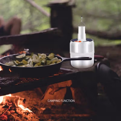 OOBEST Lampu LED Camping Tenda Solar Waterproof Cool White with Remote - SL-24 - White — gambar 3