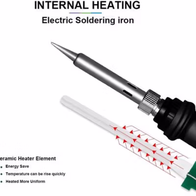 Taffware Solder Elektrik Adjustable Temperature Soldering 220V 60W - CS-908 - Black — gambar 3